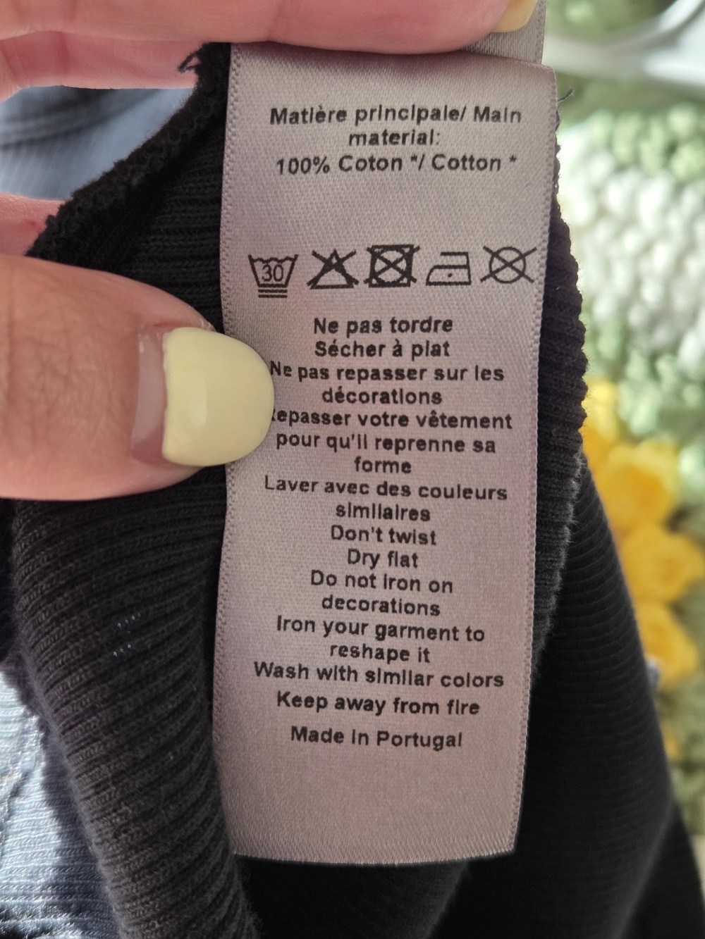 Zadig & Voltaire Noir Alba Wing Ribbed Tank Top - Picture 8 of 9